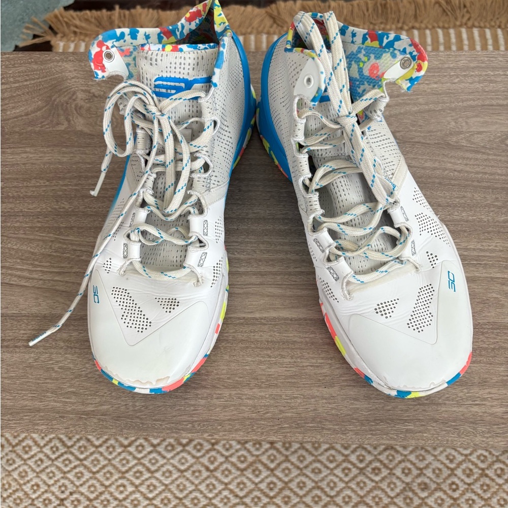 Under armour men Colorful High-Top Sneakers size 8.5